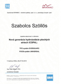 Certifikát Bramac